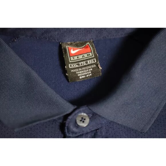 Nike Dri-Fit Polo Shirt Mens 2XL Blue UConn Huskies Basketball Logo Embroidered - Picture 6 of 10